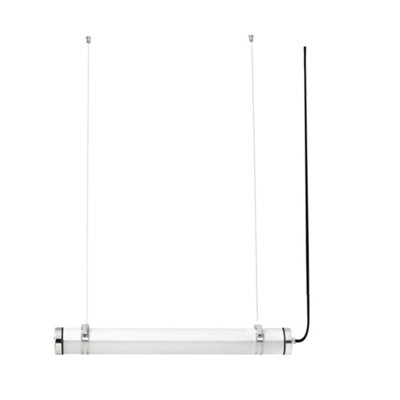 Luminosa Lighting Luminosa Scuba 60Cm Outdoor Pendant Ceiling Light Chrome Ip66 3000K from B&Q