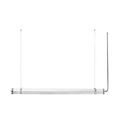 Luminosa Lighting Luminosa Scuba 120Cm Outdoor Pendant Ceiling Light Chrome Ip66 3000K from B&Q