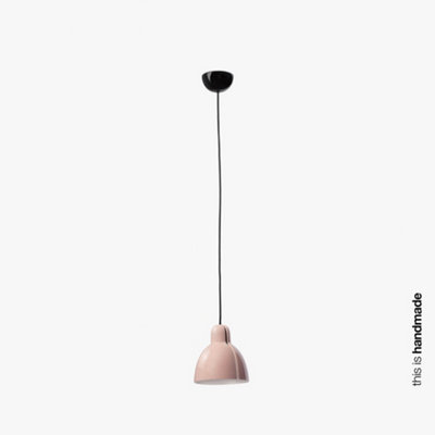 Luminosa Lighting Luminosa Venice Pink Dome Pendant Lamp from B&Q