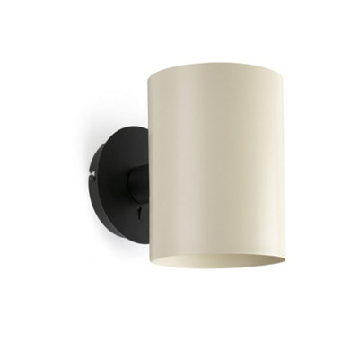 Luminosa Lighting Luminosa Guadalupe BlackBeige Up Down Wall Lamp from B&Q