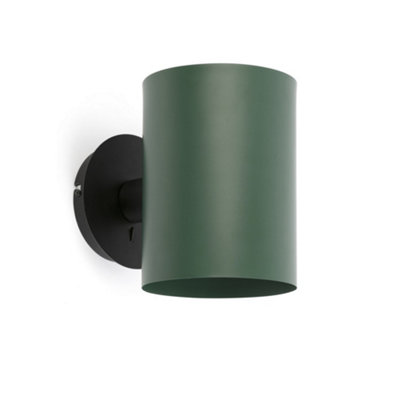 Luminosa Lighting Luminosa Guadalupe Wall Light Black,greenE27 from B&Q