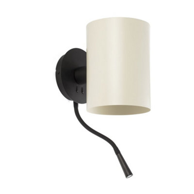 Luminosa Lighting Luminosa Guadalupe Reading Light Wall Light BlackE27 from B&Q