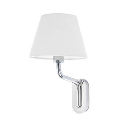 Luminosa Lighting Luminosa Eterna Wall Light With Shade ChromeE27 from B&Q