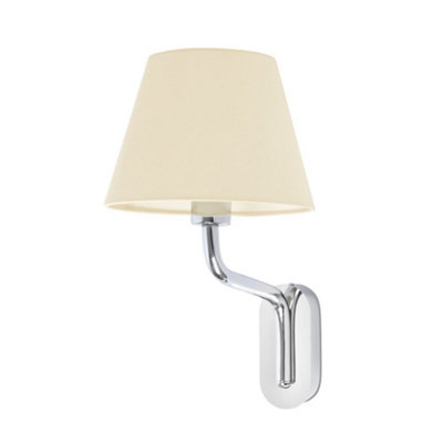 Luminosa Lighting Luminosa Eterna Wall Light With Shade ChromeE27 from B&Q