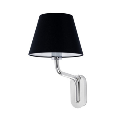 Luminosa Lighting Luminosa Eterna Wall Light With Shade ChromeE27 from B&Q