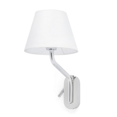 Luminosa Lighting Luminosa Eterna Reading Light Wall Light ChromeE27 from B&Q