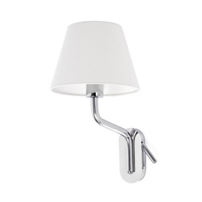 Luminosa Lighting Luminosa Eterna Reading Light Wall Light ChromeE27 from B&Q