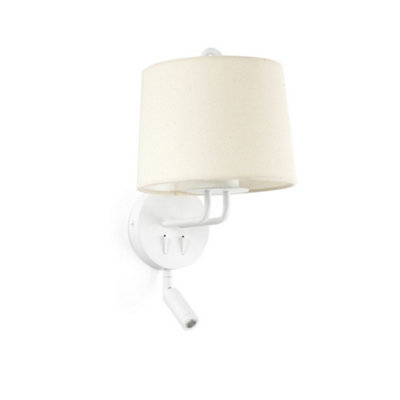 Luminosa Lighting Luminosa Montreal Reading Light Wall Light WhiteE27 from B&Q