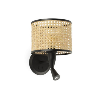 Luminosa Lighting Luminosa Mambo Reading Light Wall Light BlackE27 from B&Q
