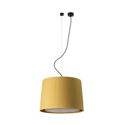 Luminosa Lighting Luminosa Samba Cylindrical Pendants YellowE27 from B&Q