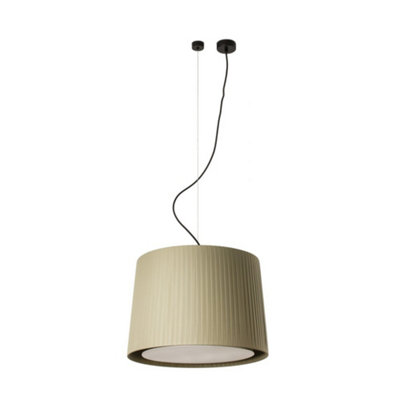 Luminosa Lighting Luminosa Samba Cylindrical Pendants CreamE27 from B&Q