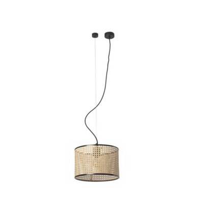 Luminosa Lighting Luminosa Mambo Cylindrical Pendants BeigeE27 from B&Q