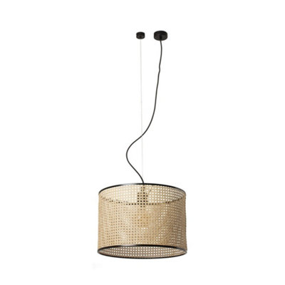 Luminosa Lighting Luminosa Mambo Cylindrical Pendants BeigeE27 from B&Q