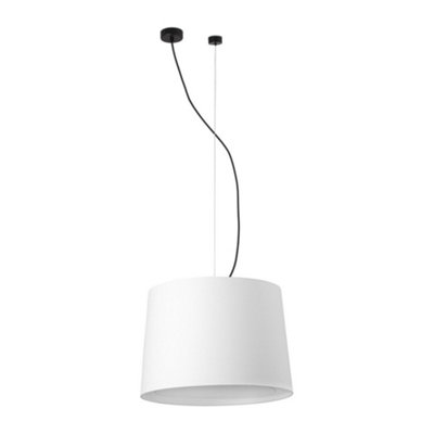 Luminosa Lighting Luminosa Conga Cylindrical Pendants WhiteE27 from B&Q