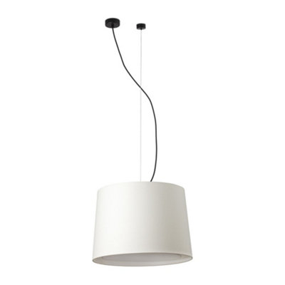 Luminosa Lighting Luminosa Conga Cylindrical Pendants WhiteE27 from B&Q