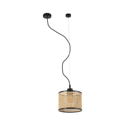 Luminosa Lighting Luminosa Mambo Cylindrical Pendants BeigeE27 from B&Q