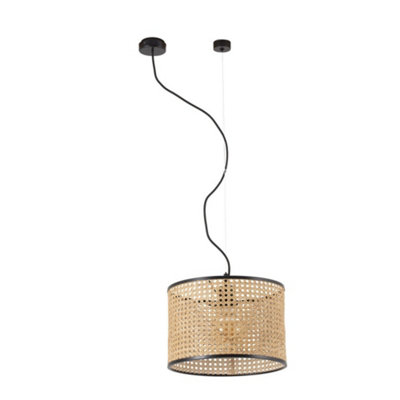 Luminosa Lighting Luminosa Mambo Cylindrical Pendants BeigeE27 from B&Q