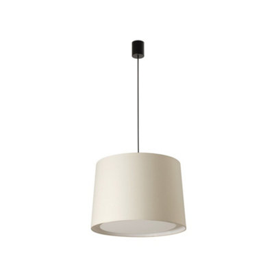Luminosa Lighting Luminosa Conga Cylindrical Pendants WhiteE27 from B&Q