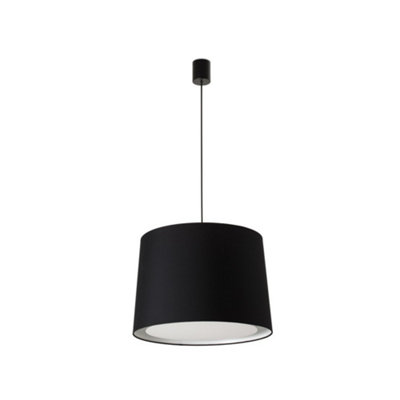 Luminosa Lighting Luminosa Conga Cylindrical Pendants BlackE27 from B&Q