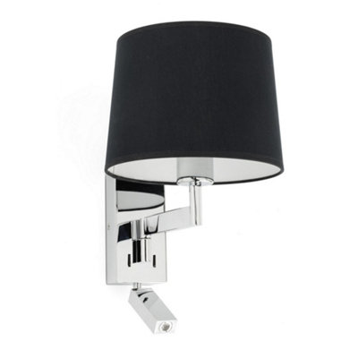 Luminosa Lighting Luminosa Artis Reading Light Wall Light ChromeE27 from B&Q
