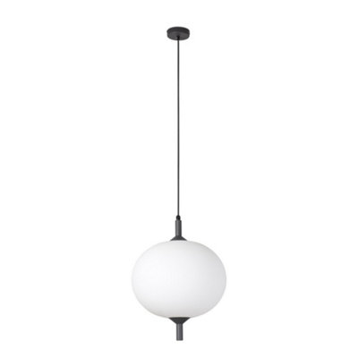Luminosa Lighting Luminosa Saigon Globe Pendant WhiteE27Ip65 from B&Q