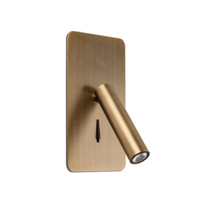Luminosa Ing Luminosa Suau Integrated Led Reading Wall 3000K Light/Bronze