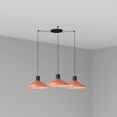 Luminosa Lighting Luminosa Kombo Cluster Pendant Ceiling Light OrangeE27 from B&Q