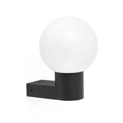Netlighting Unisex Dark Grey Moon Outdoor Modern Wall Lamp 1X E27 Ip44 Size 1 - Image 3