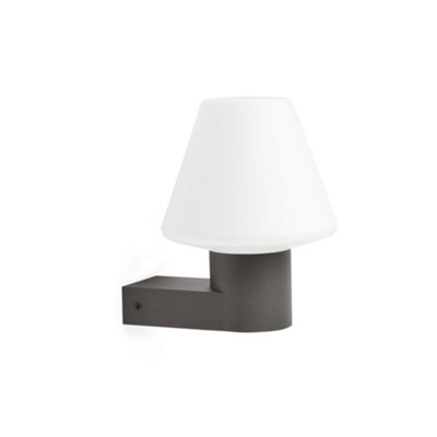 Netlighting Unisex Dark Grey Mistu Outdoor Modern Wall Lamp 1X E27 Ip44 Size 1 - Image 3