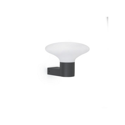 Luminosa Lighting Luminosa Blubs Outdoor Modern Wall Lamp Dark Grey 1X E27 Ip44 from B&Q
