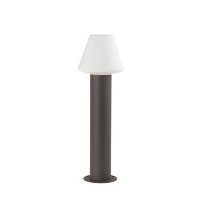 Luminosa Lighting Luminosa Mistu Bollards Outdoor Ground Light GreyE27Ip44 from B&Q