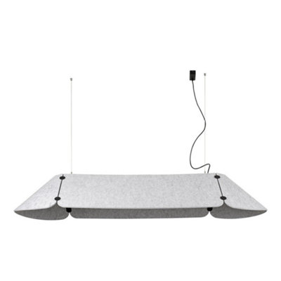 B&Q -  Luminosa Fonovia Integrated Led Straight Bar Pendants Grey4000K