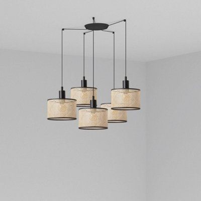 Luminosa Lighting Luminosa Mambo Cluster Pendant Ceiling Light BeigeE27 from B&Q