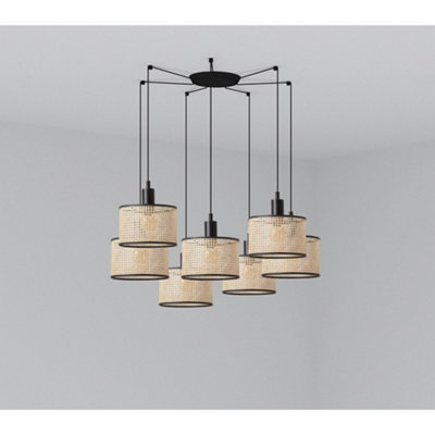 Luminosa Lighting Luminosa Mambo Cluster Pendant Ceiling Light BeigeE27 from B&Q