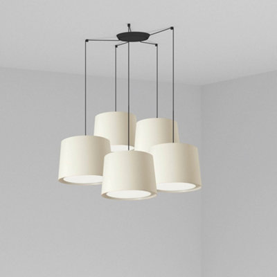 Luminosa Lighting Luminosa Conga Cluster Pendant Ceiling Light WhiteE27 from B&Q
