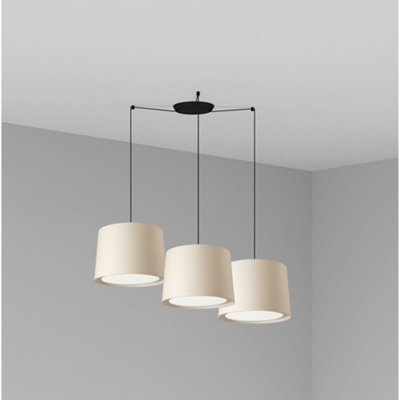 Luminosa Lighting Luminosa Conga Cluster Pendant Ceiling Light CreamE27 from B&Q