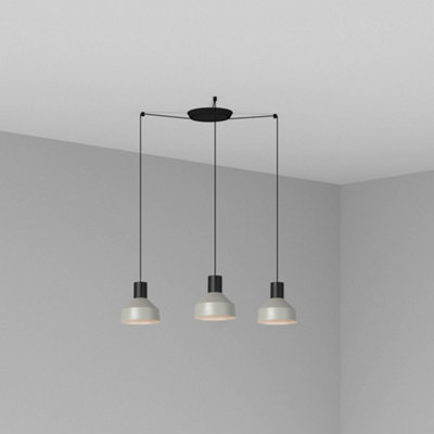 Luminosa Lighting Luminosa Kombo Cluster Pendant Ceiling Light GreyE27 from B&Q