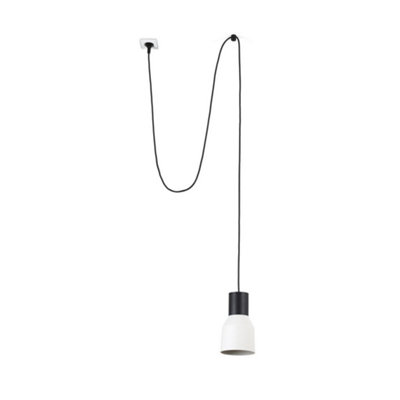 Luminosa Lighting Luminosa Kombo Beige Dome Pendant Lamp 120 With Plug 3000K from B&Q