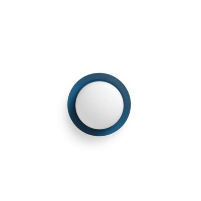 Luminosa Lighting Luminosa May Led Blue Flush WallCeiling Lamp Ip44 from B&Q