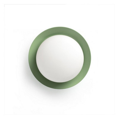 Luminosa Lighting Luminosa May Led Green Flush WallCeiling Lamp Ip44 from B&Q