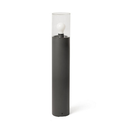 Luminosa Lighting Luminosa Kila Dark Grey Beacon Bollard Lamp 70Cm Transparent Ip65 from B&Q