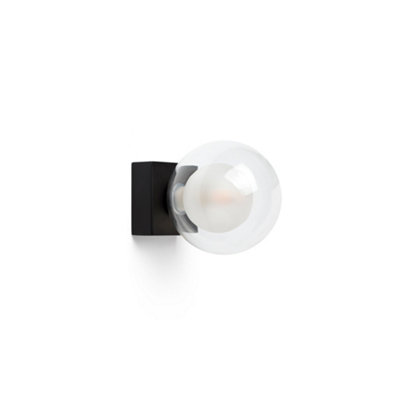 Luminosa Lighting Luminosa Perla Bathroom Wall Lamp Black 1X G9 Ip44 from B&Q