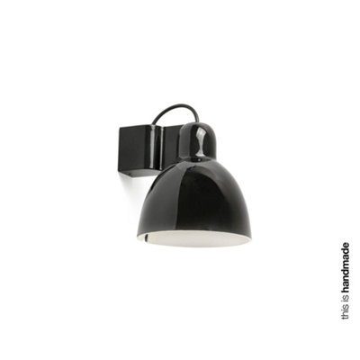 Luminosa Lighting Luminosa Venice Black Dome Wall Lamp from B&Q