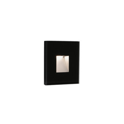 Luminosa Lighting Luminosa Dart Outdoor Recessed Wall Lamp Matt Black Ip65 3000K from B&Q