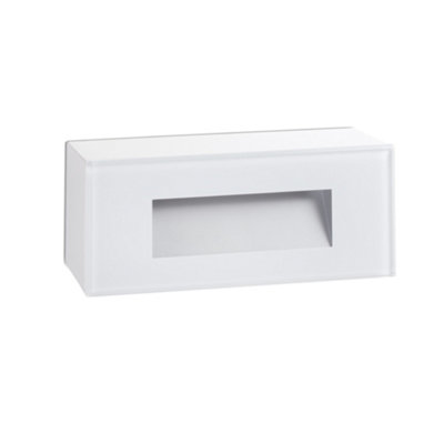Luminosa Lighting Luminosa Dart Recessed Wall Lamp Matt White Ip65 3000K from B&Q