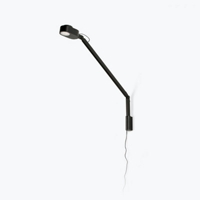 B&Q -  Luminosa Inviting Black Wall Lamp Arm