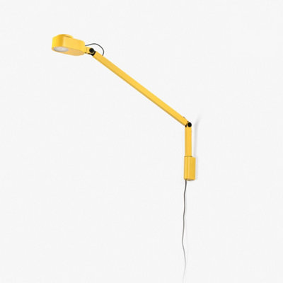 B&Q -  Luminosa Inviting Yellow Wall Lamp Arm