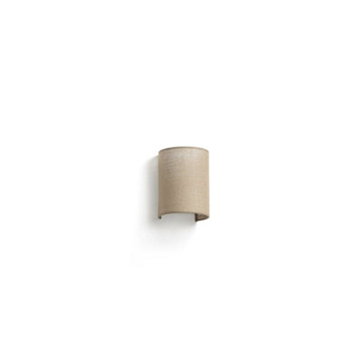Luminosa Lighting Luminosa Otton Round Jute Up Down Wall Lamp Vertical from B&Q