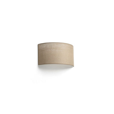 Luminosa Lighting Luminosa Otton Horizontal Round Jute Wall Lamp 2L from B&Q
