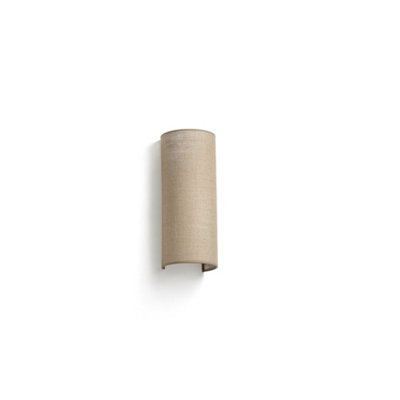 Luminosa Lighting Luminosa Otton Round Jute Up Down Wall Lamp Vertical 2 Light from B&Q